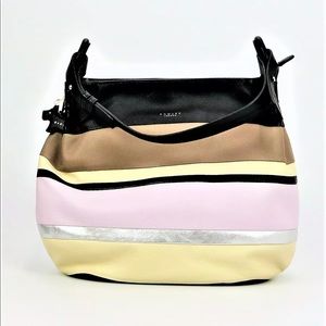 radley striped handbag